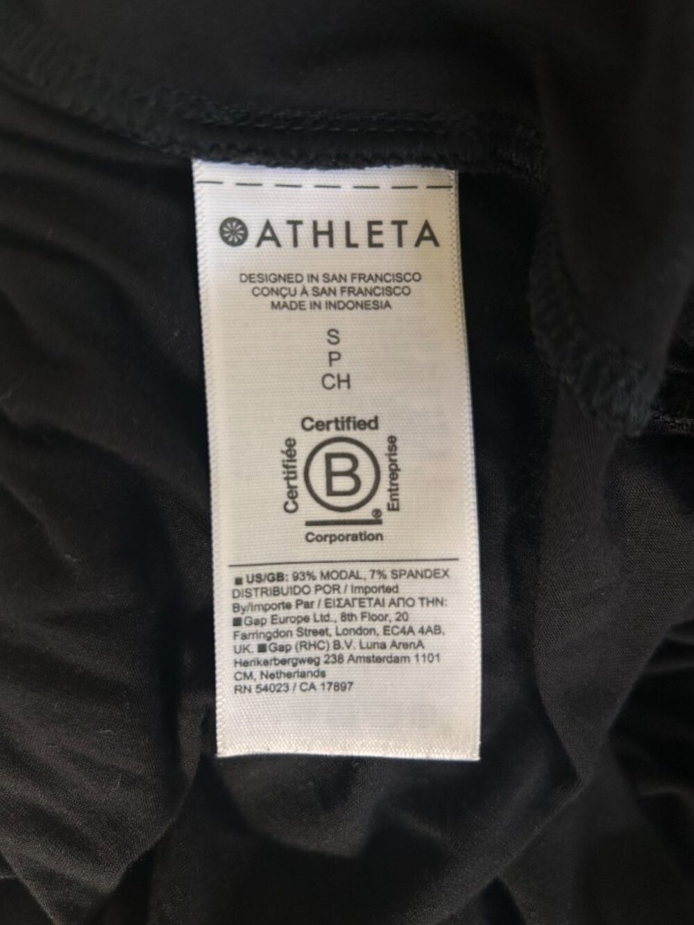 Athleta Studio Wide Leg Pant Black Foldover Waist Yoga Lounge Size S Petite - Picture 7 of 10